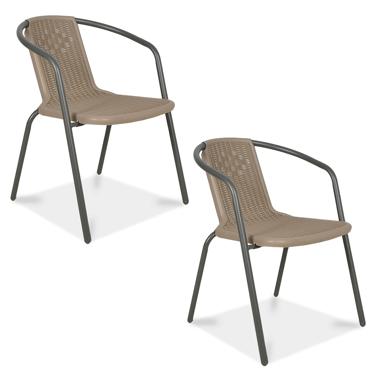 Zestaw krzeseł SIMPLE Cappucino 2szt - Focus Garden