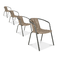 Zestaw krzeseł balkonowych SIMPLE Cappucino 4szt - Focus Garden