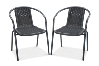 Zestaw krzeseł SIMPLE Graphite 2szt - Focus Garden