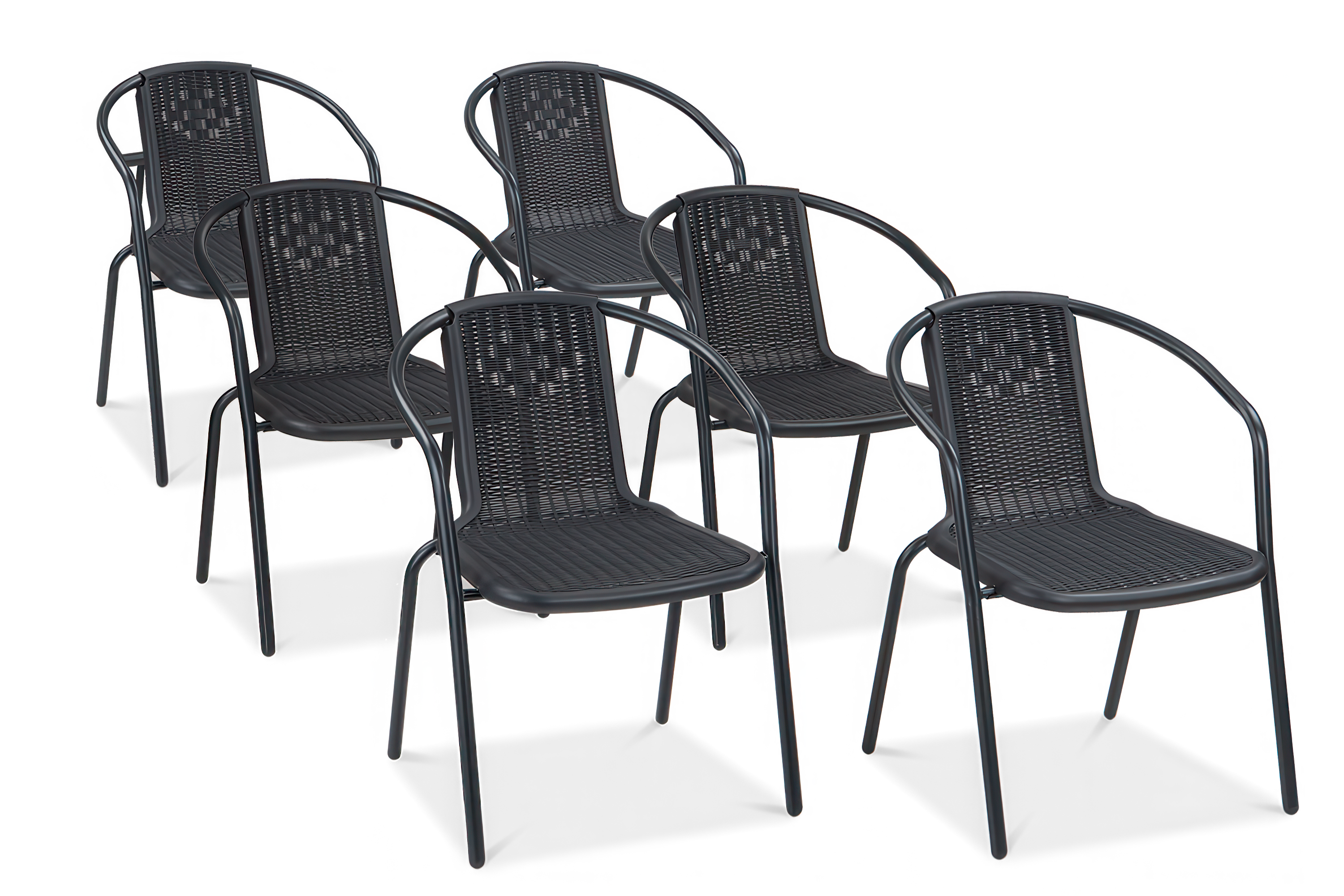 Zestaw krzeseł tarasowych SImple Graphite 6szt - Focus Garden