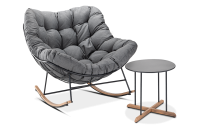 RONDA 1+1 Set terasă gri închis - FOCUS GARDEN