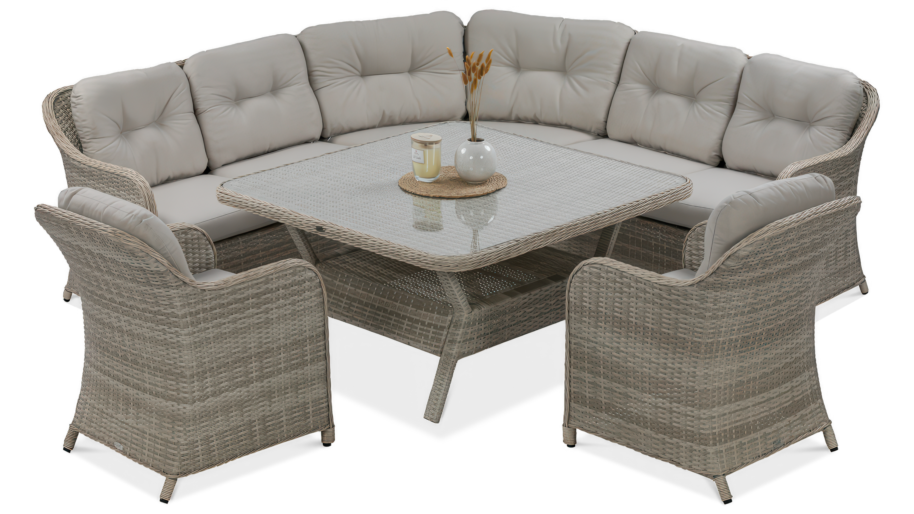 Canapea de colț Technorattan SAVONA Bej