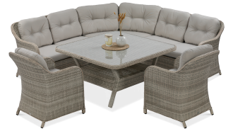 Canapea de colț Technorattan SAVONA Bej