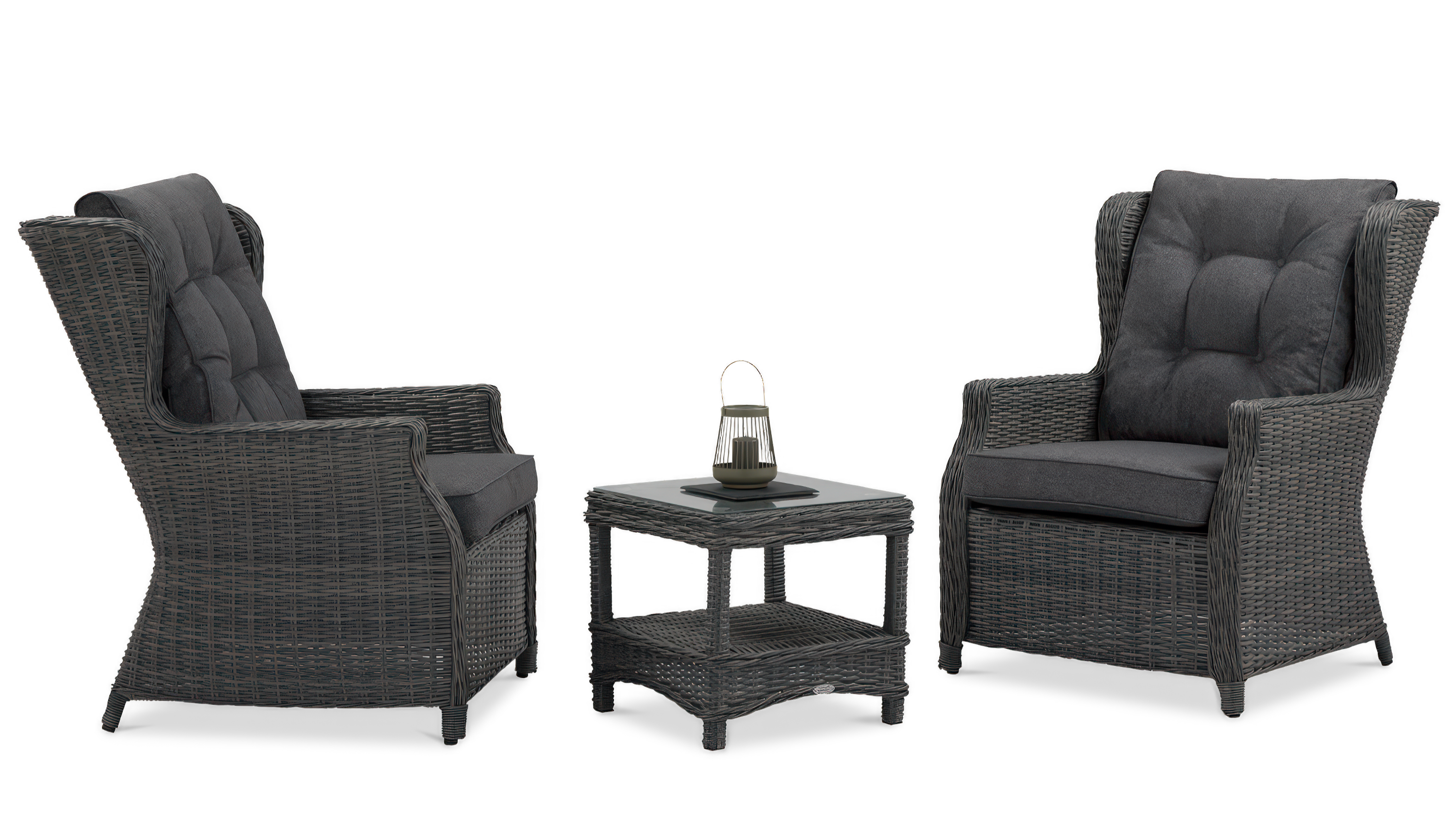 TRIVENTO DUO Set canapea gri închis