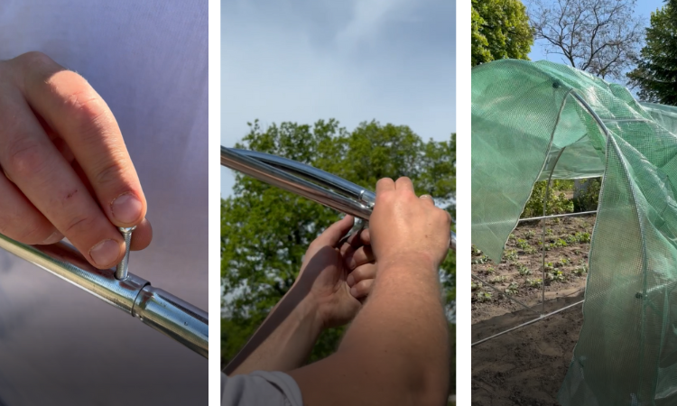 montaż tunelu foliowego w ogrodzie